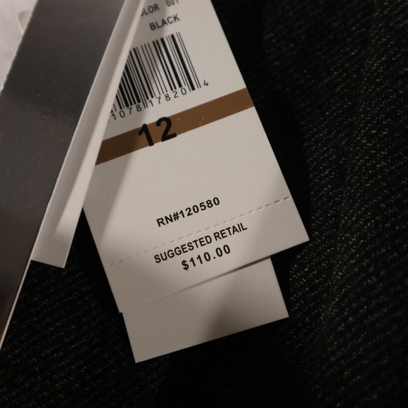 Amanda & Chelsea Black Knit Slim Legs Pants Sz 12 - Picture 7 of 8